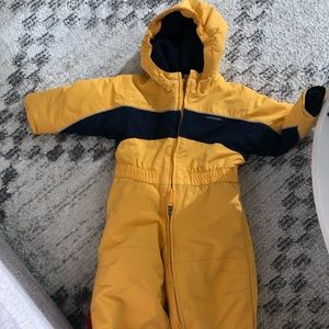 Lands End snowsuit yellow 2T